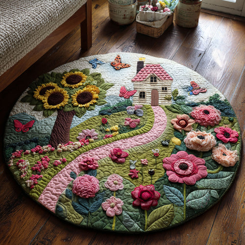Petal Garden Harmony CW1401097CL Quilted Round Mat
