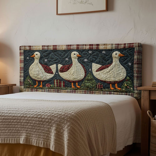 Geese Frosty Friends WN1312051CL Quilted Headboard Slipcover