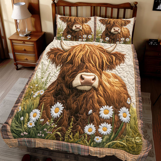 Cozy Highland Cow WX2412054CL Duvet Cover Set