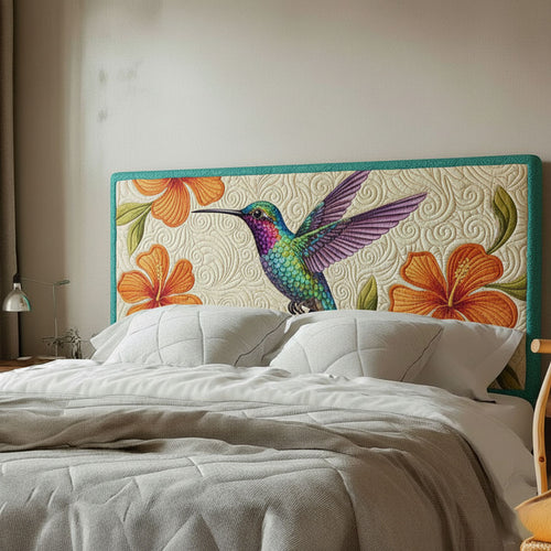Gorgeous Hummingbird WJ0512005CL Quilted Headboard Slipcover