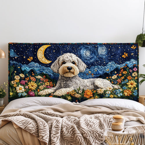 Night Bloom Puppy KL2312029CL Quilted Headboard Slipcover