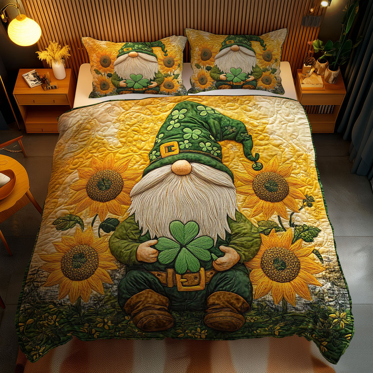 Sunflower Patch Gnome WN3112070CL Duvet Cover Set