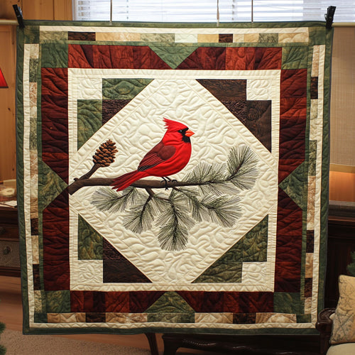 Rustic Cardinal Lodge LT2811005CL Quilt