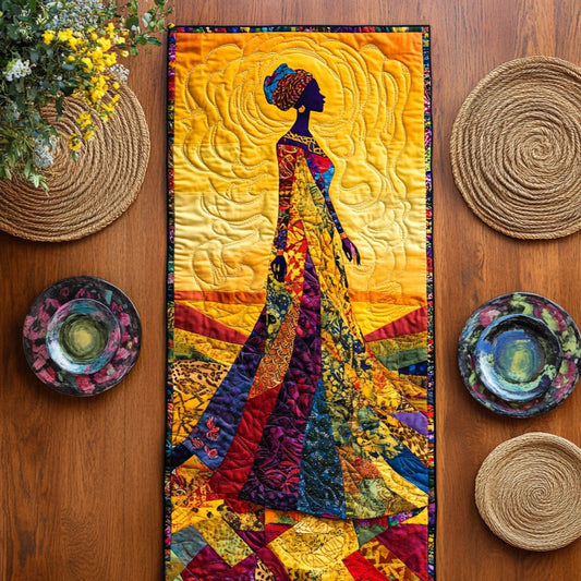 Patchwork Black Women WY0506046CL Quilted Table Runner