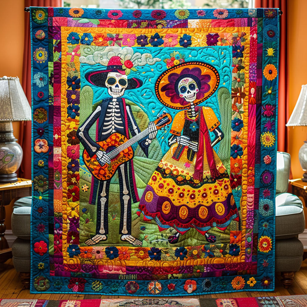 Day Of The Dead WJ1710014CL Quilt