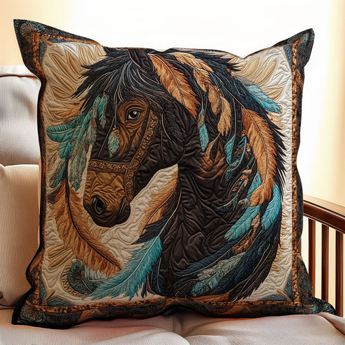 Horse Native WX2312111CL Quilt Pillow Case