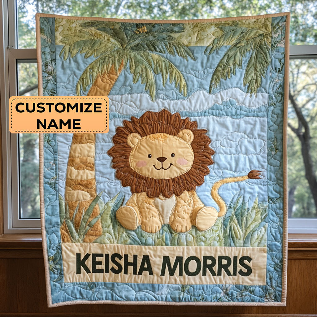 Sunny Cub CP2407030CL Personalized Baby Quilt