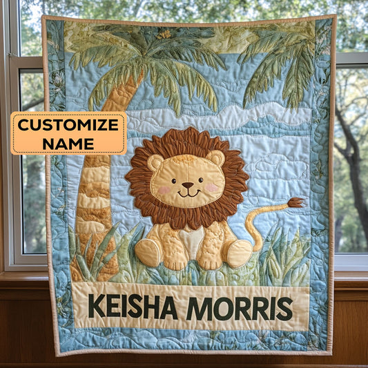 Sunny Cub CP2407030CL Personalized Baby Quilt