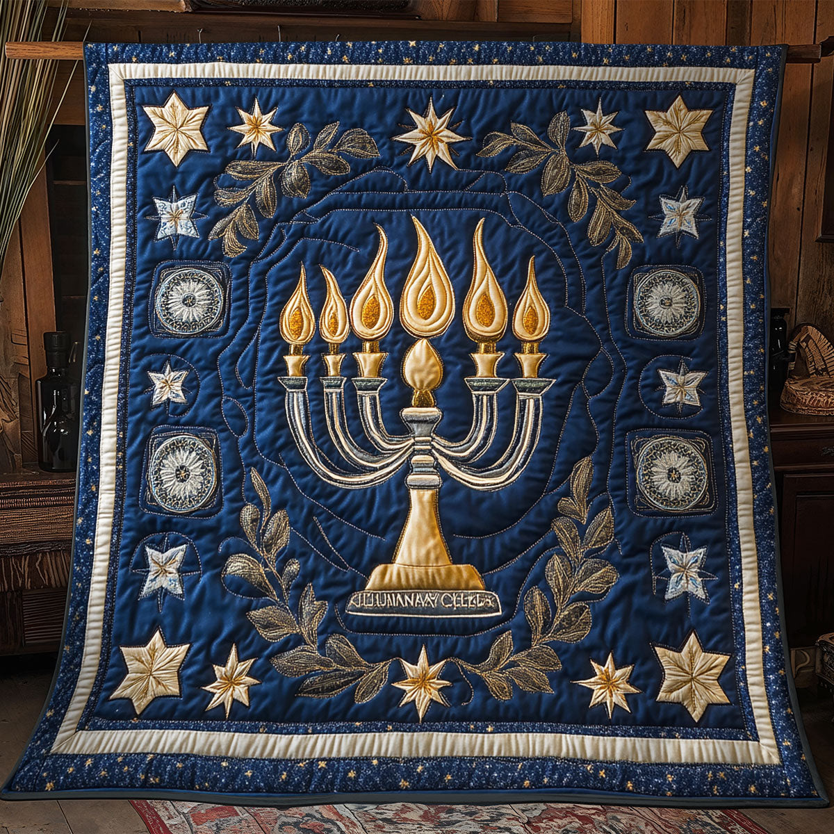 Jewish Hanukkah CM1004023CL Quilt