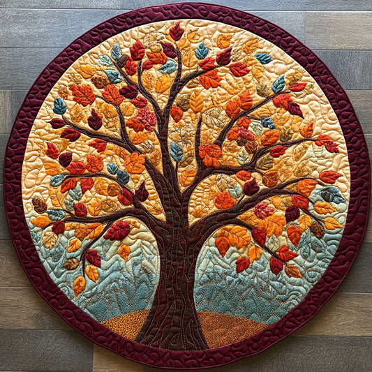 Radiant Tree WN0808076CL Quilted Round Mat