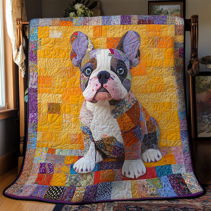 French Bulldog Mosaic WN0601078CL Quilt