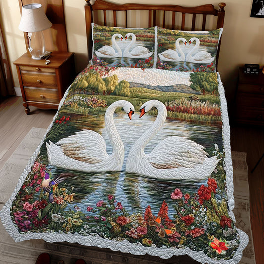 Couple Swan Valentine WP1812033CL Duvet Cover Set