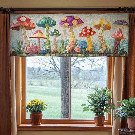 Wildwood Mushroom WN0307139CL Quilted Valance