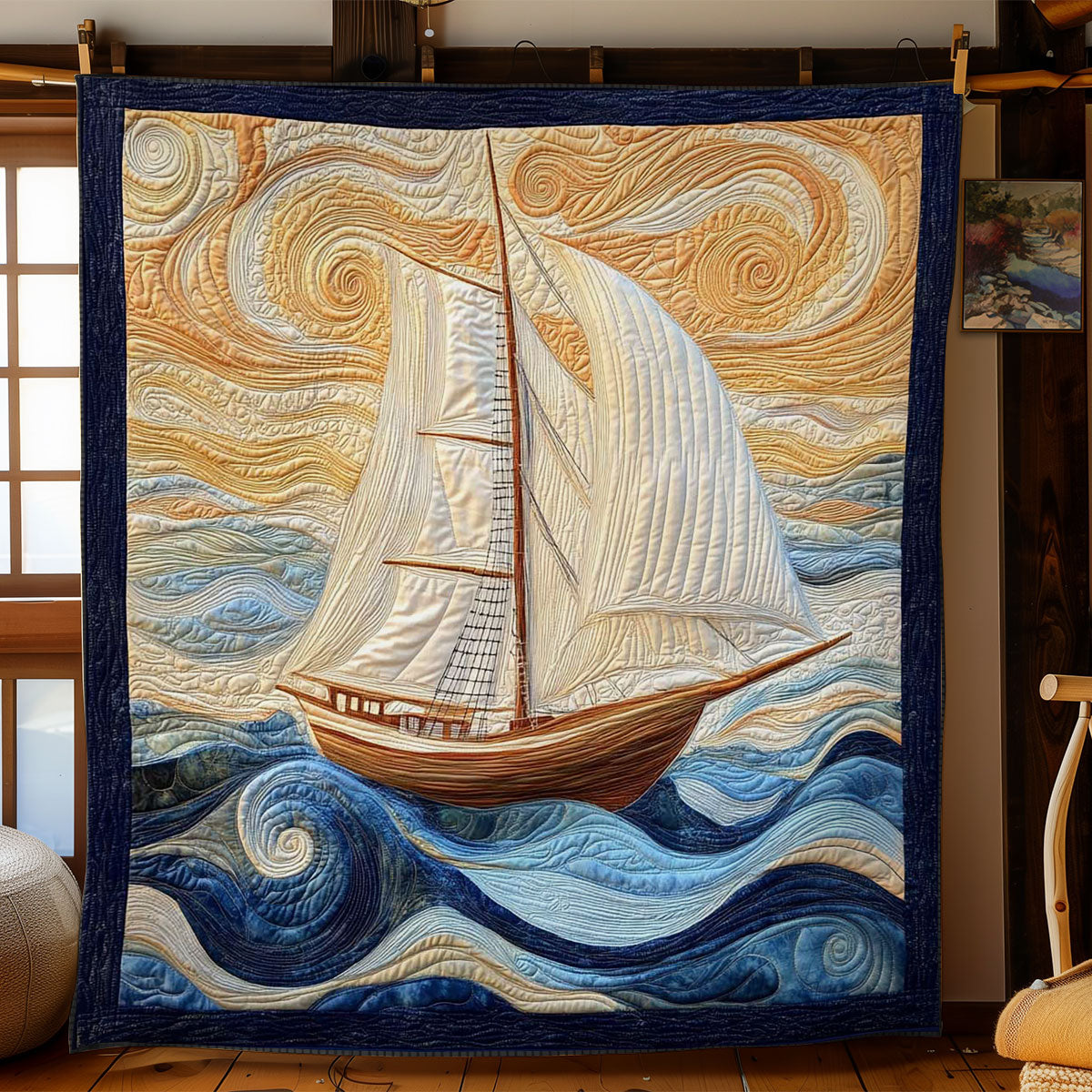 Sailboat Serenity WN0104049CL Quilt