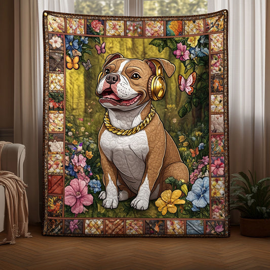Pitbull Flower WT2610022CL Quilt