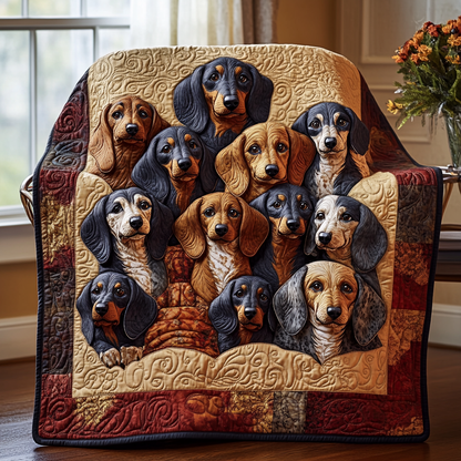 Dachshund Delight YR1401032CL Quilt