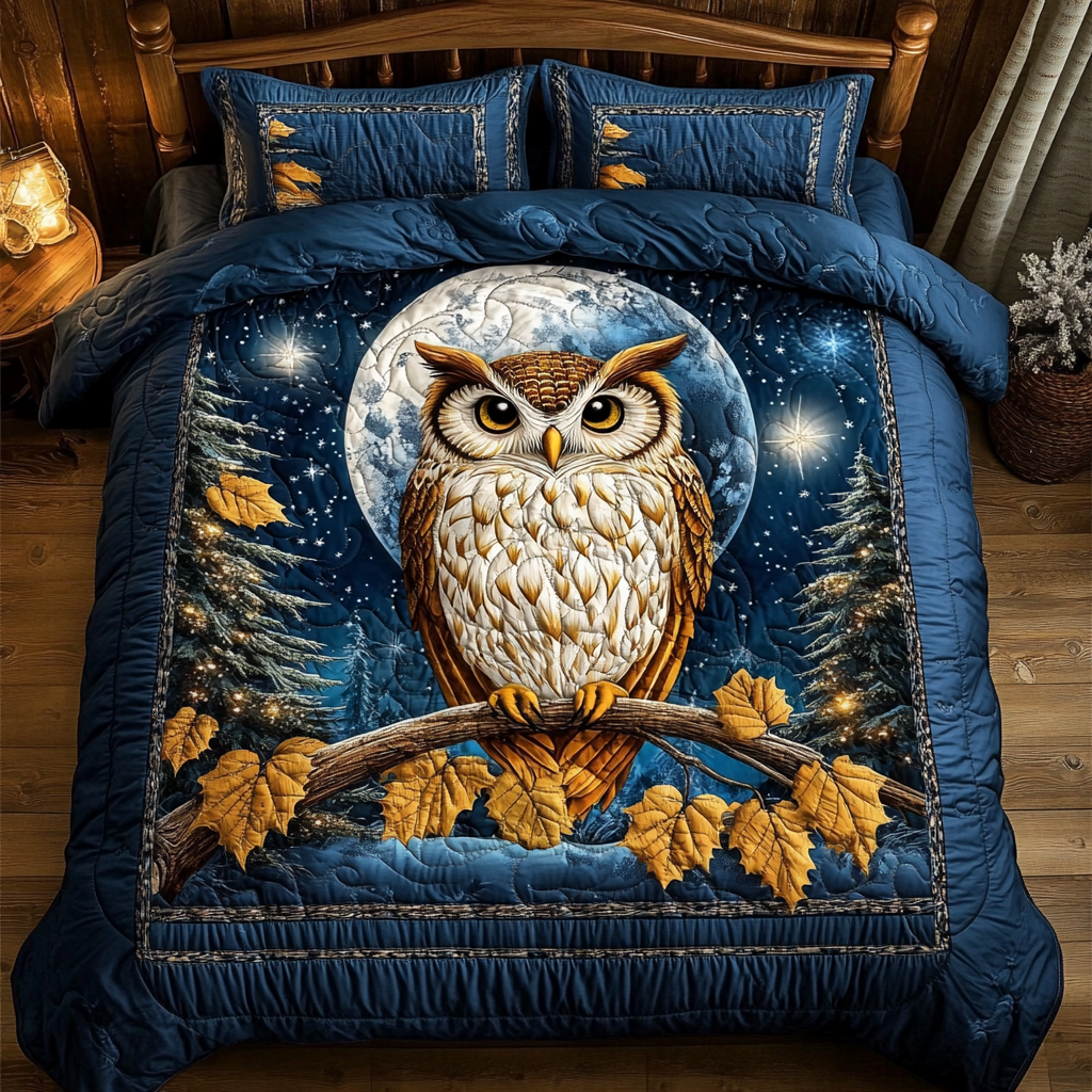 Night Of Owl WY1001064CL Duvet Cover Set