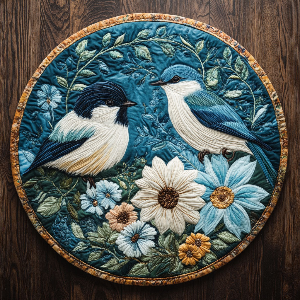 Threads of Freedom CM1305026CL Quilted Round Mat