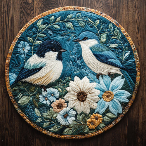 Threads of Freedom CM1305026CL Quilted Round Mat