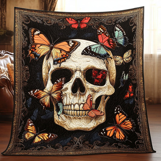 Radiant Skull Butterfly WN2309084CL Quilt