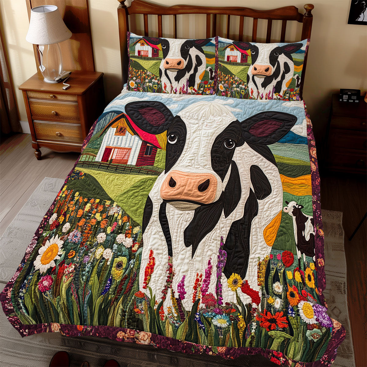 Dairy Cow WX0912037CL Duvet Cover Set