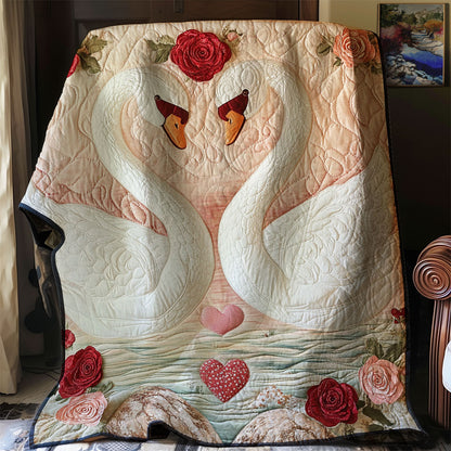 Swan In Love WJ1501025CL Quilt