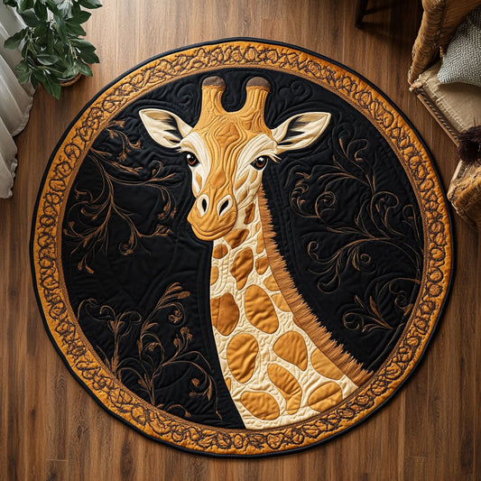 Regal Giraffe CW2907051CL Quilted Round Mat