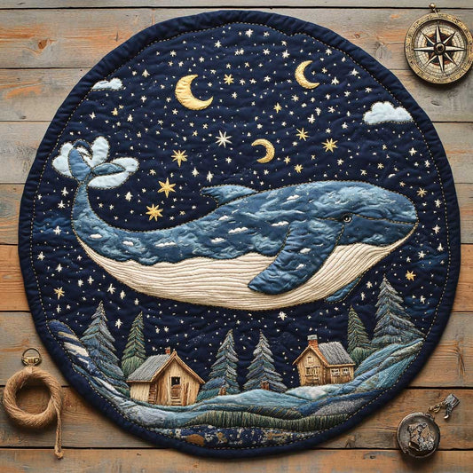 Magic Whale WN2403066CL Quilted Round Mat