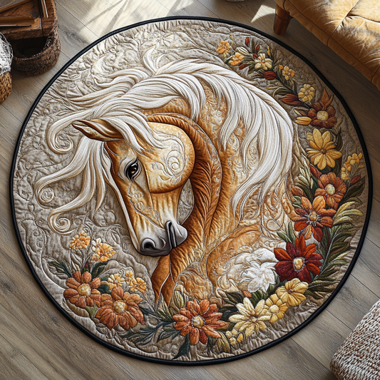 Horse Land XR1403007CL Quilted Round Mat