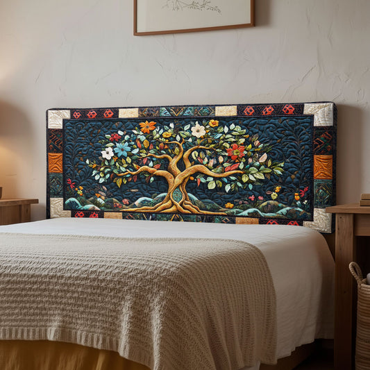 Nature Tapestry CP2412025CL Quilted Headboard Slipcover