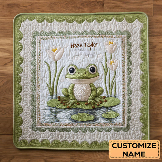Lucky Frog WN2907072CL Personalized Baby Quilt