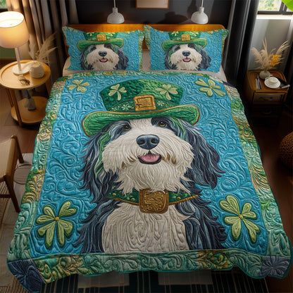 Golden Buckle Bearded Collie WN0901079CL Duvet Cover Set