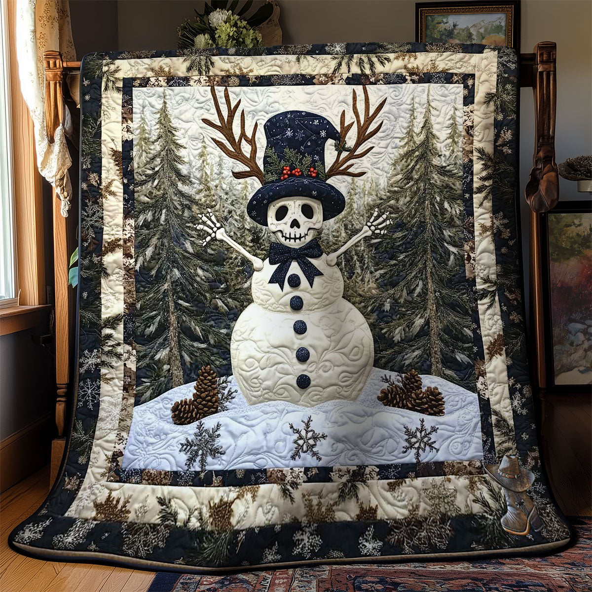 Snowman Bones WN2011089CL Quilt