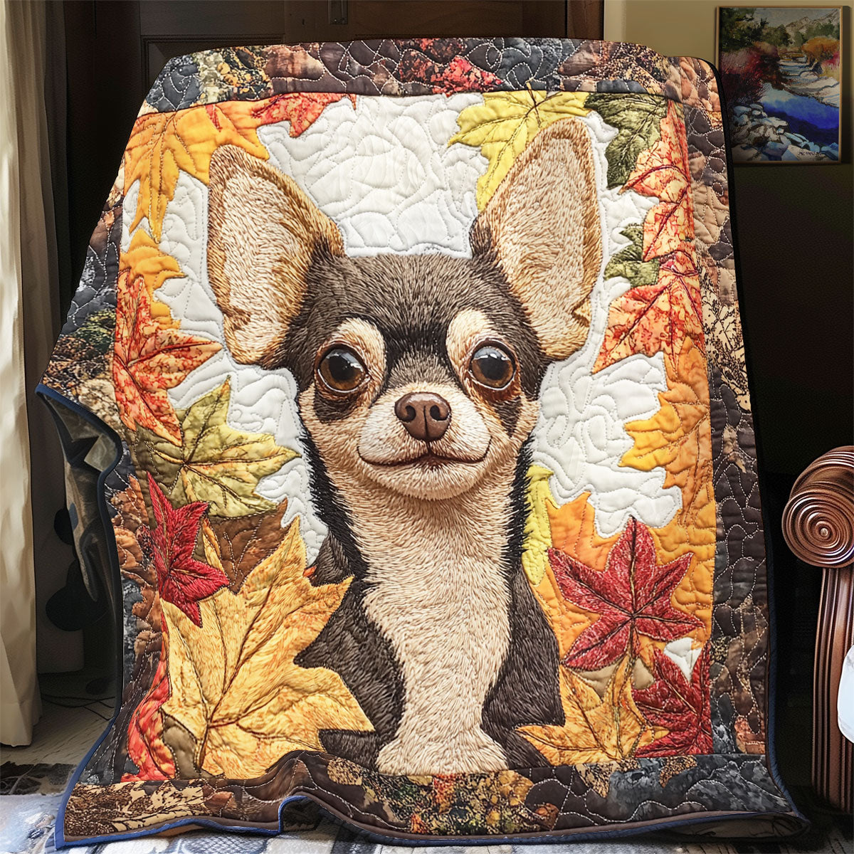 Chihuahua Autumn WX0401010CL Quilt