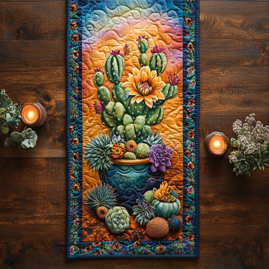 Desert Dwellers CM2105038CL Quilted Table Runner