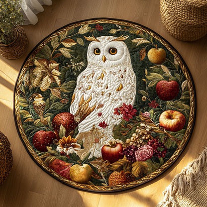 Orchard Owl WY3006133CL Quilted Round Mat