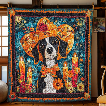 Sombrero Hat Dog WY0901053CL Quilt