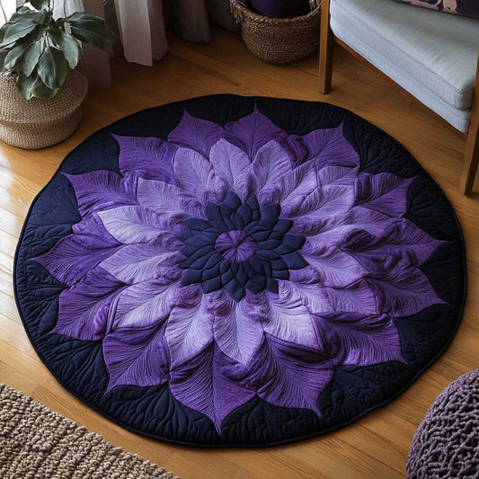 Moonlit Flower WN1903096CL Quilted Round Mat