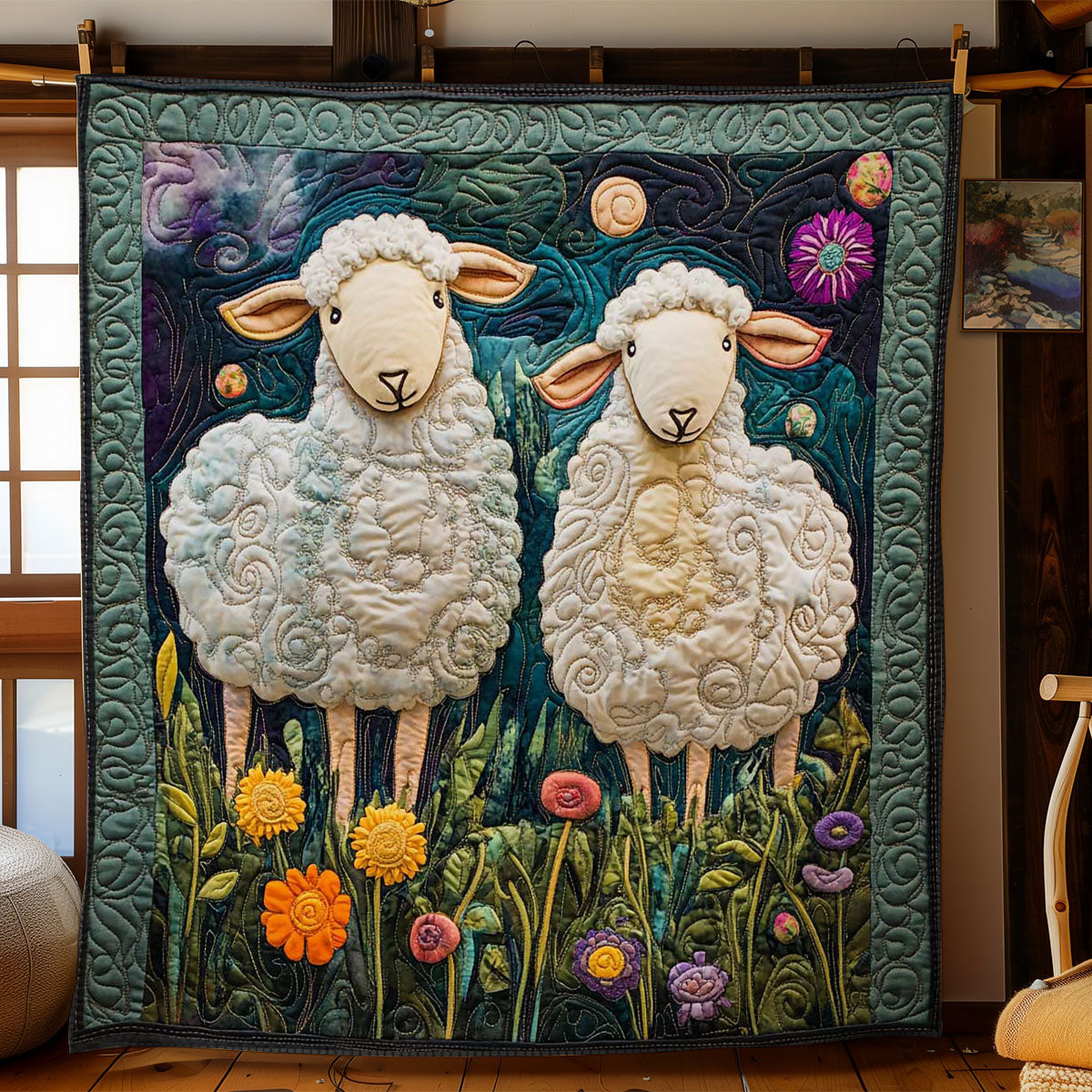 Sheep Whimsy WN1703045CL Quilt