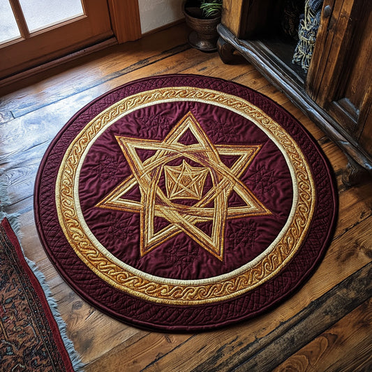 Golden Hexa  CP2807044CL Quilted Round mat