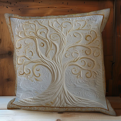 Gold Tree Of Life WY1102090CL Quilt Pillow Case