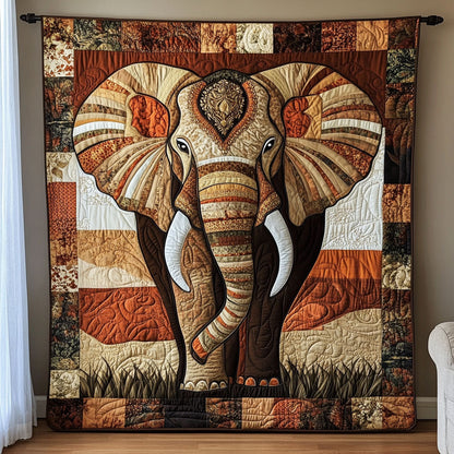 Native Patchwork Elephant WJ0506007CL Quilt