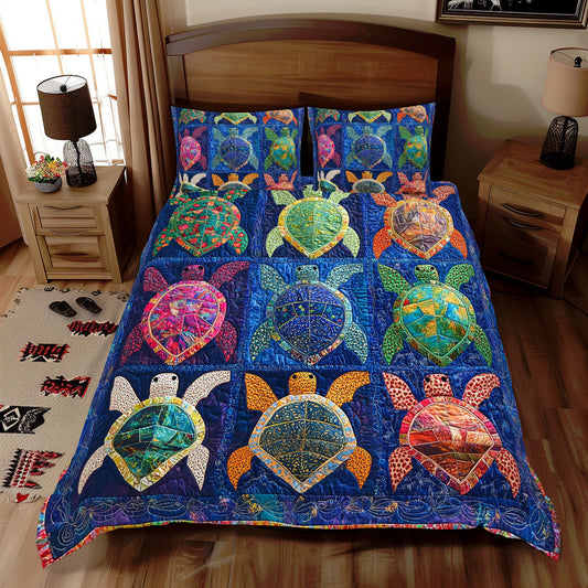 Turtle Patchwork WX2311092CL Duvet Cover Set