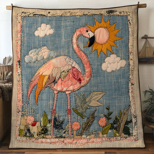Flamingo Love WN0707057CL Quilt