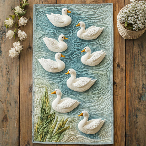 Graceful Duck CP2904013CL Quilted Table Runner