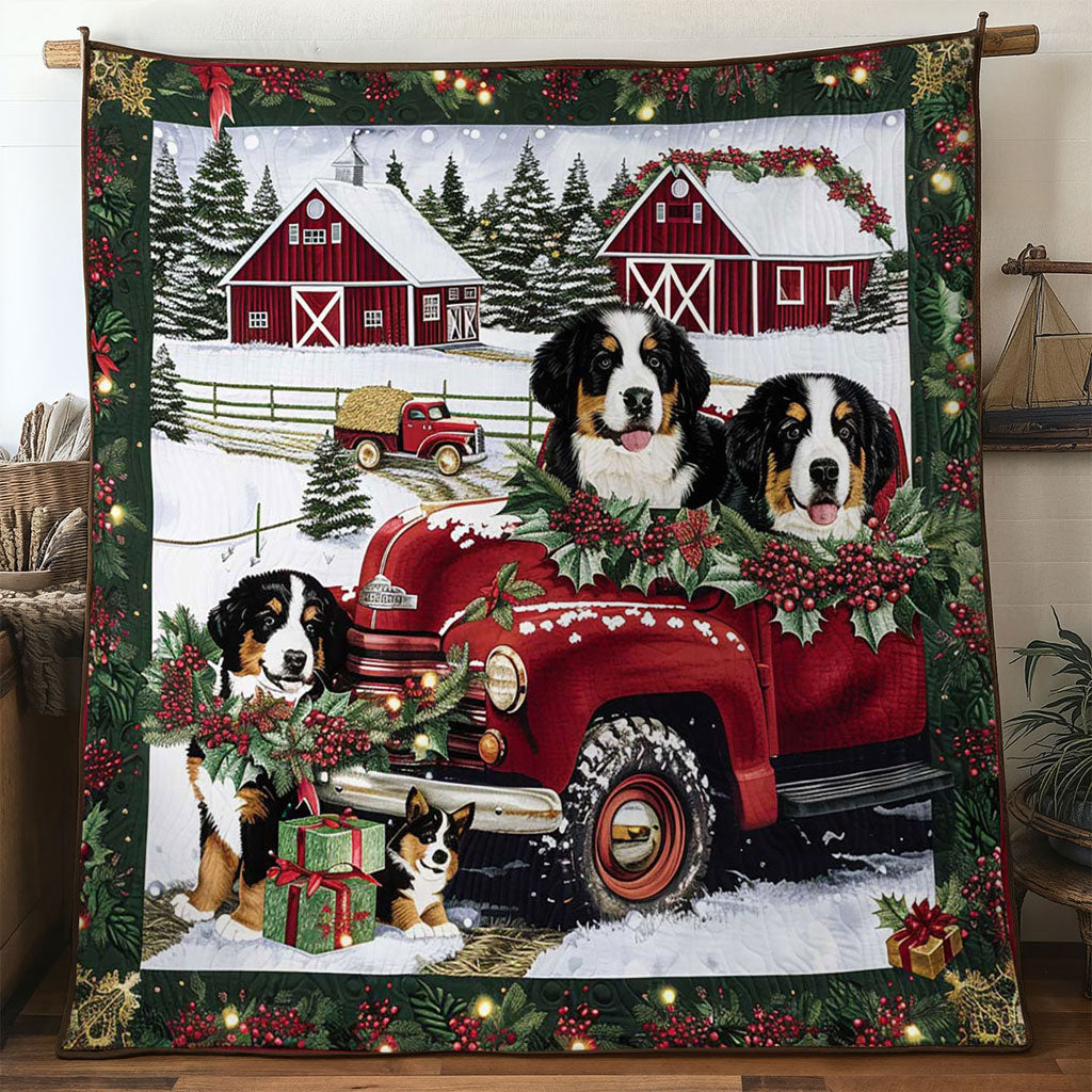 Santa's Bernese Truck WN2709063CL Quilt