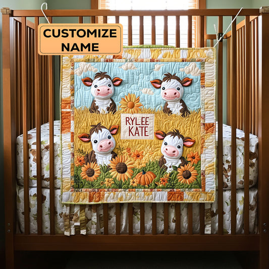 Farm Friends WY2907010CL Personalized Baby Quilt