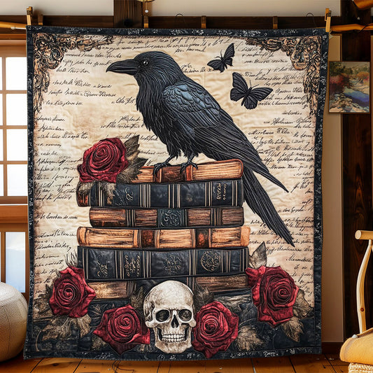 Crimson Raven Book CW0901050CL Quilt