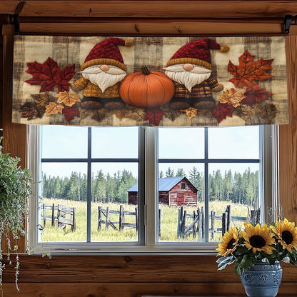 Gnome Harvest Time WN3007049CL Quilted Valance