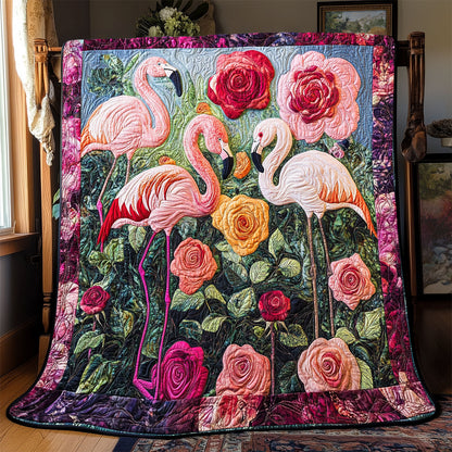 Flamingo Flower WX0303076CL Quilt
